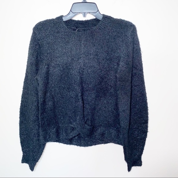 Joie Stavan Metallic Twist Sweater Black - Picture 3 of 7